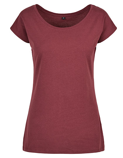 Build Your Brand Basic Ladies´ Wide Neck Tee