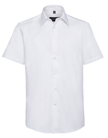 Russell Collection Men´s Short Sleeve Easy Care Tailored Oxford Shirt