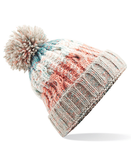 Beechfield Corkscrew Pom Pom Beanie