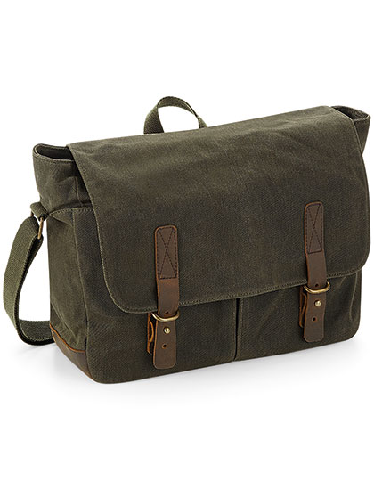 Quadra Heritage Waxed Canvas Messenger