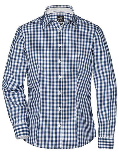 James&Nicholson Ladies´ Checked Blouse