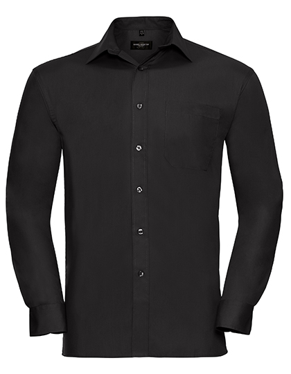 Russell Collection Men´s L'S Pure Cotton Easy Care Poplin Shirt