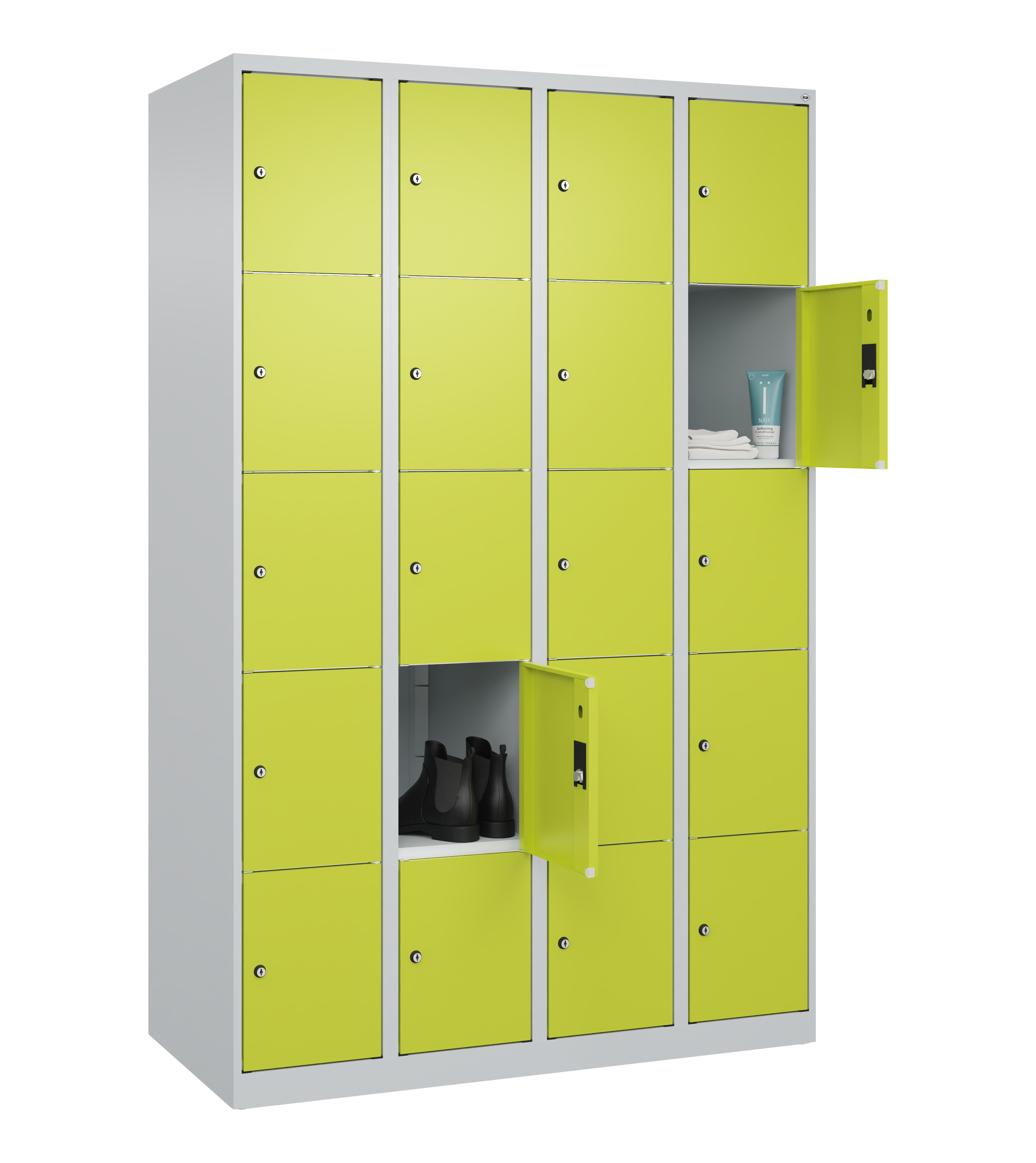 Schließfachschrank Classic Plus, 20 Fächer, 1850x1200x500mm