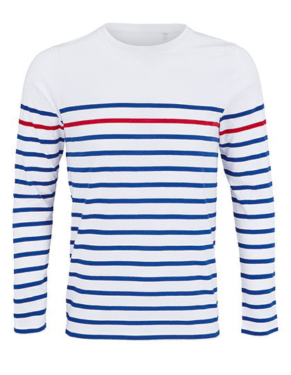 SOL´S Men´s Long Sleeve Striped T-Shirt Matelot