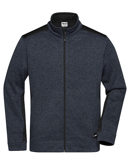 James&Nicholson Men´s Knitted Workwear Fleece Jacket -STRONG-