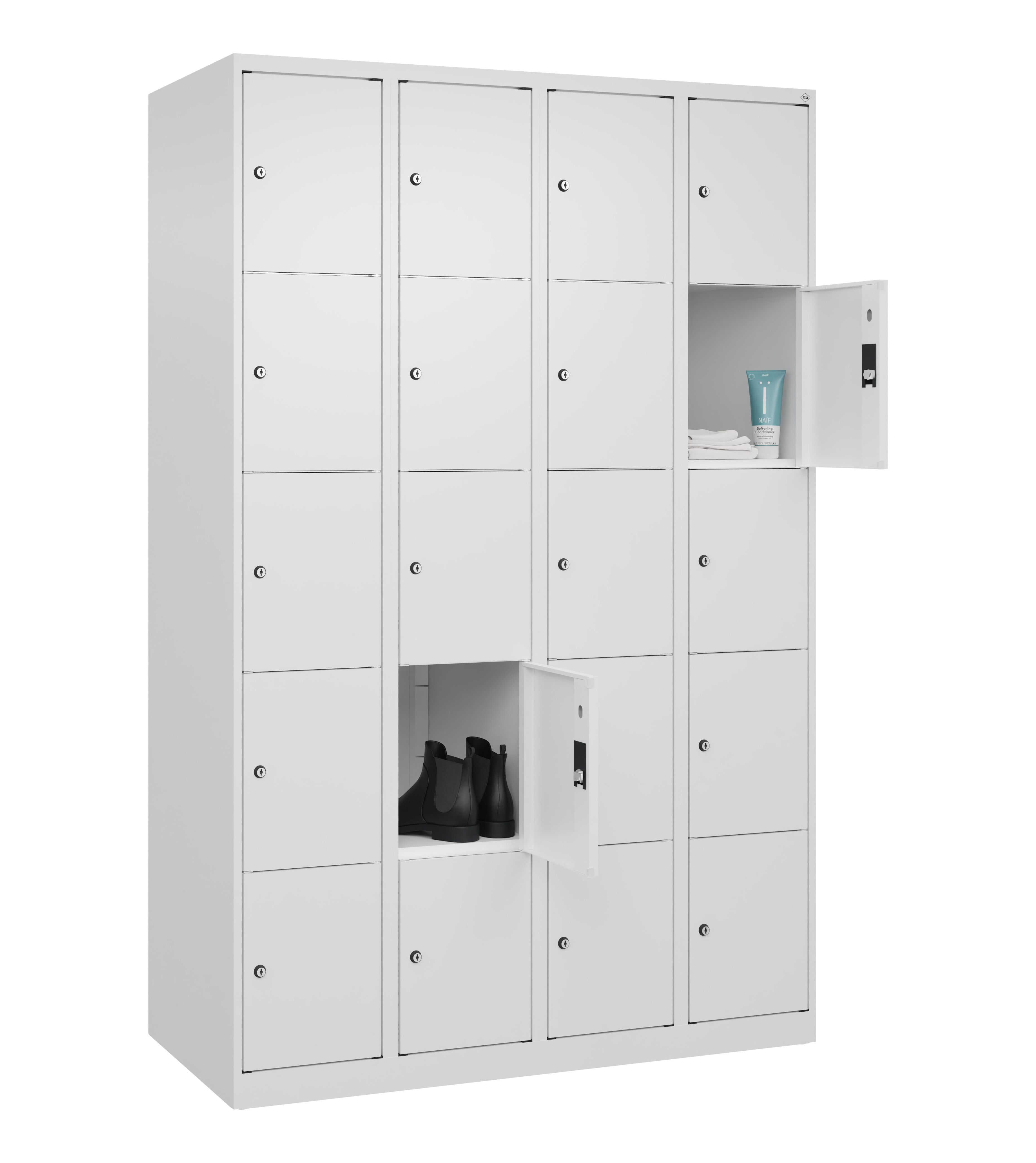 Schließfachschrank Classic Plus, 20 Fächer, 1850x1200x500mm