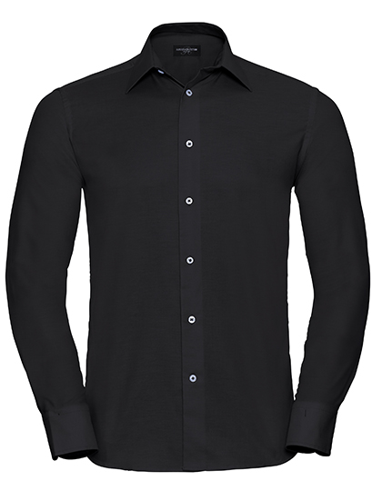 Russell Collection Men´s L'S Easy Care Tailored Oxford Shirt