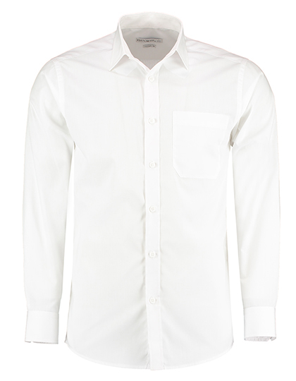 Kustom Kit Men´s Tailored Fit Poplin Shirt Long Sleeve