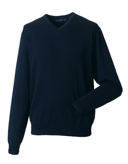 Russell Collection Men´s V-Neck Knitted Pullover