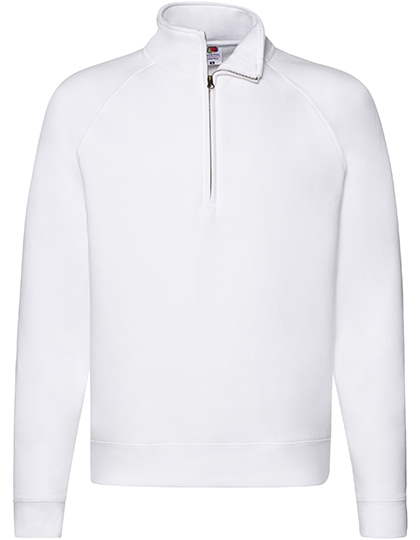 Fruit of the Loom Premium Zip Neck Raglan Sweat