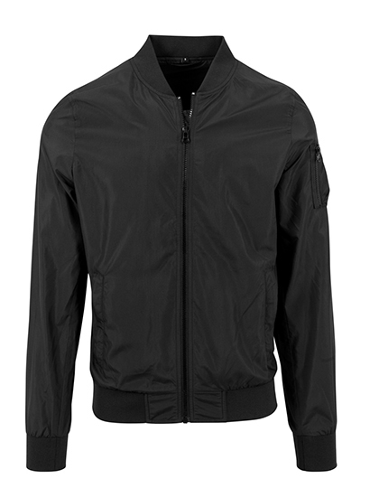 Build Your Brand Nylon Bomber Jacket