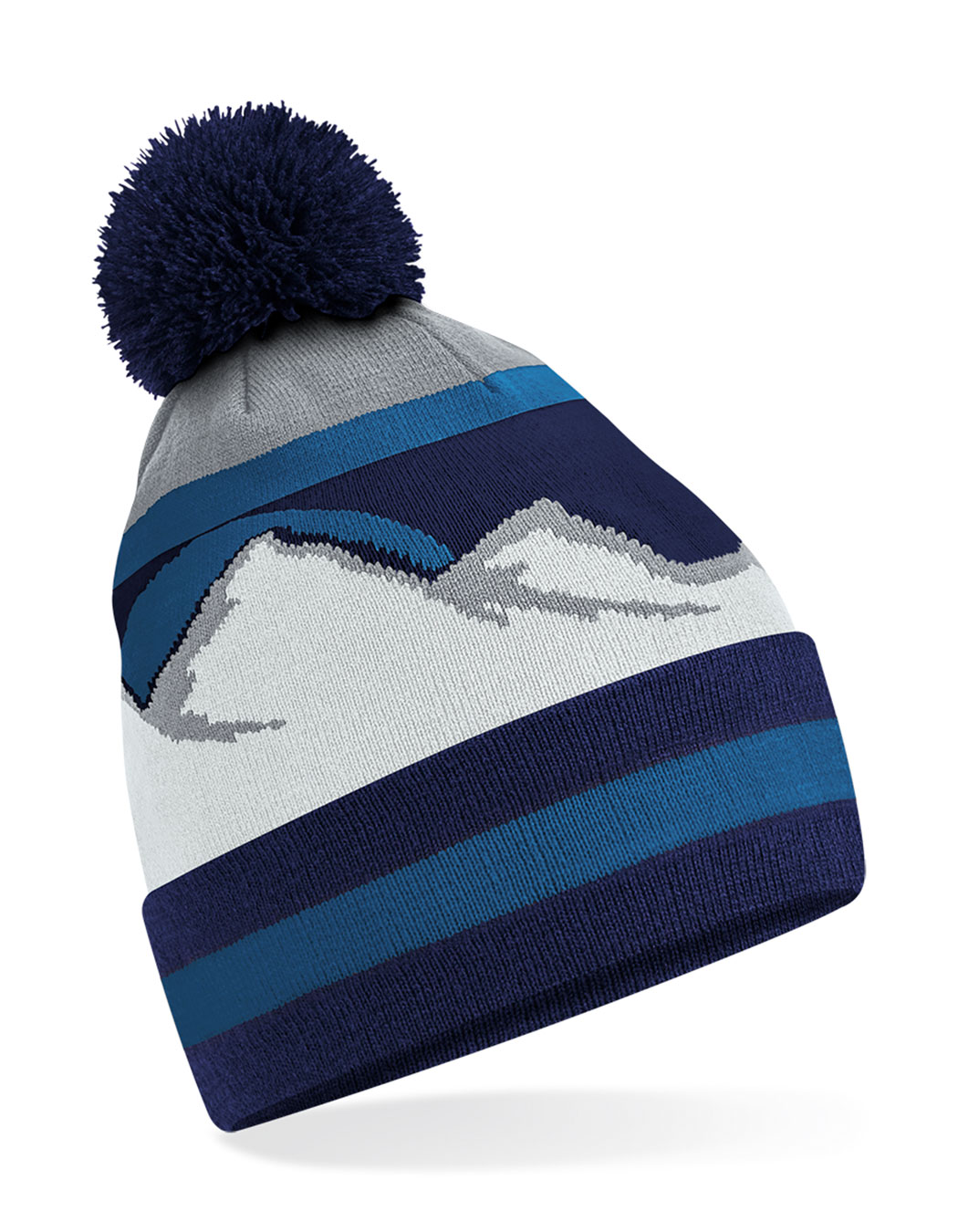 Beechfield Mountain Peaks Pom Pom Beanie