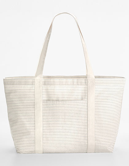 Westford Mill Striped Organic Cotton Shopper