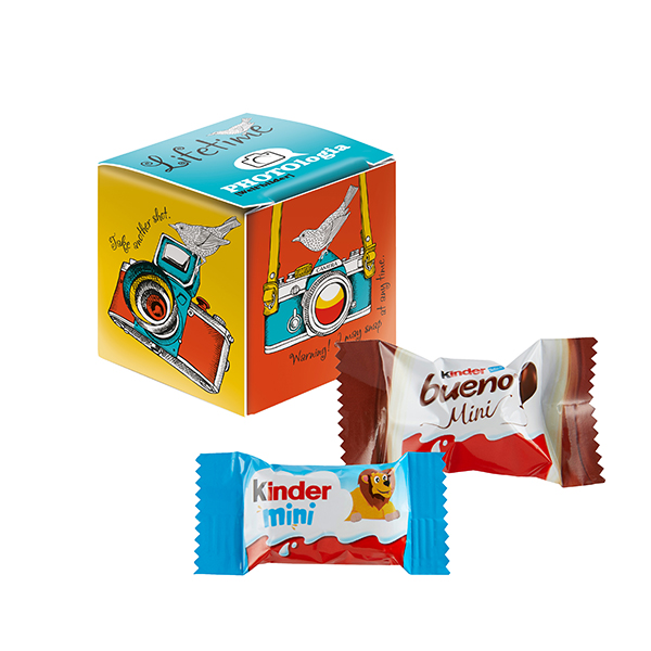 Mini Promo-Würfel m. kinder Mix