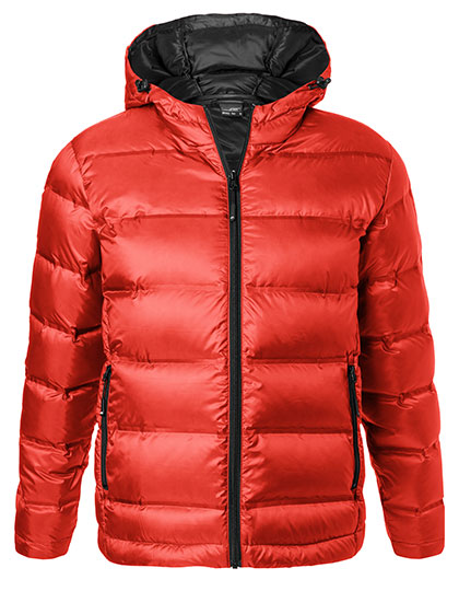 James&Nicholson Men´s Hooded Down Jacket