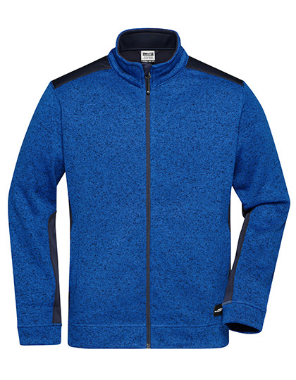 James&Nicholson Men´s Knitted Workwear Fleece Jacket -STRONG-