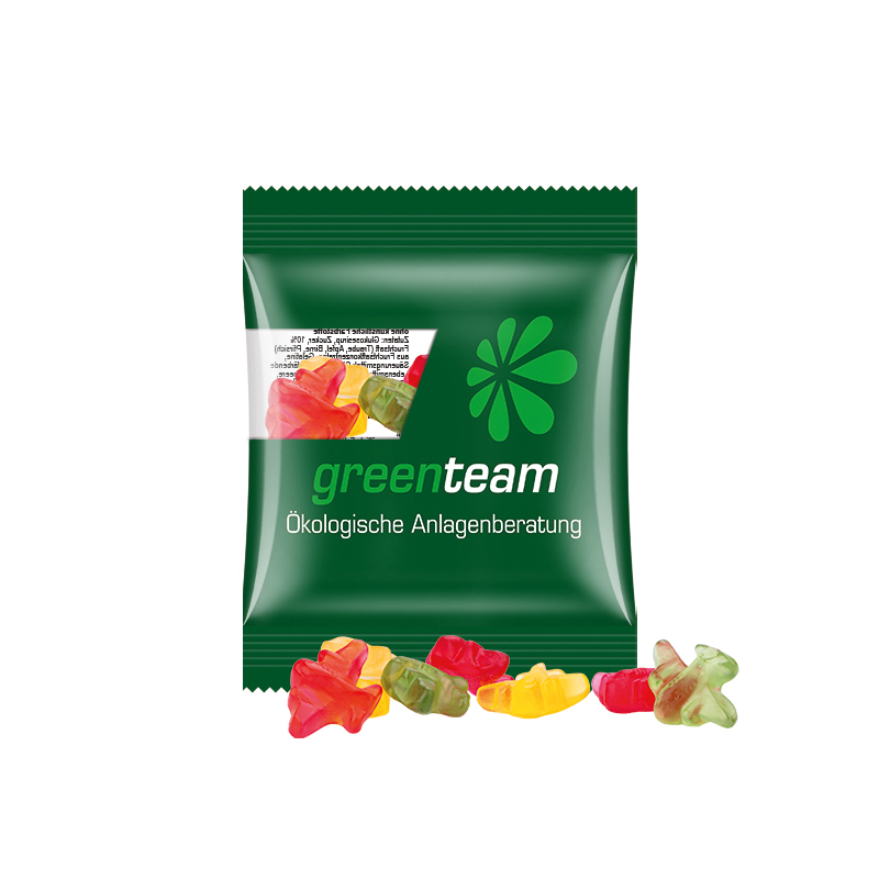 Minitüte 10 g kompostierbare Folie transparent Trolli Fruchtgummi Flugzeuge