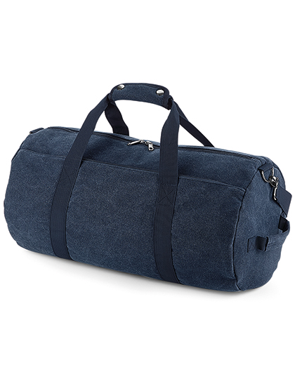 BagBase Vintage Canvas Barrel Bag