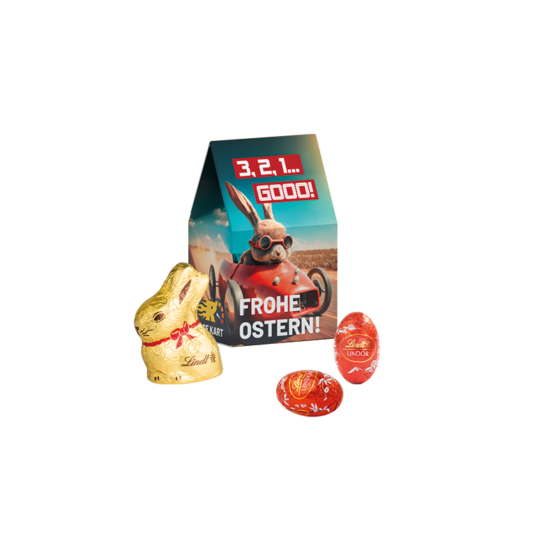 Standbodenbox Lindt Minieier und Osterhase