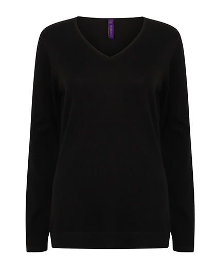 Henbury Ladies´ Lightweight V-Neck Jumper