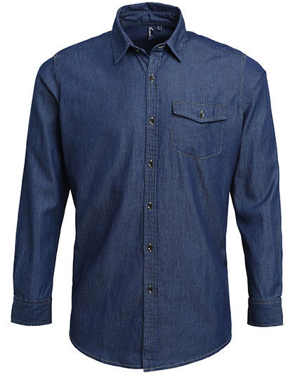 Premier Workwear Men´s Jeans Stitch Denim Shirt