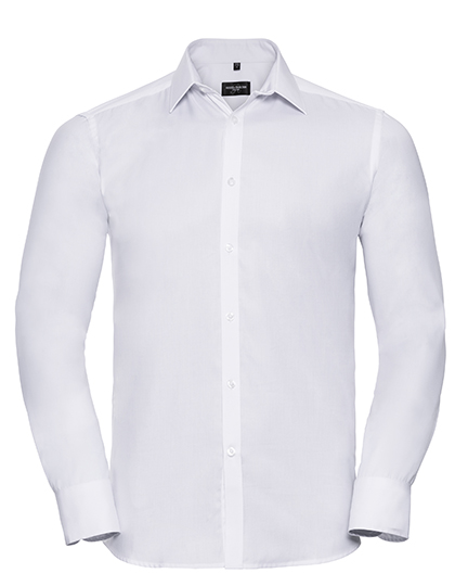 Russell Collection Men´s L'S Herringbone Shirt