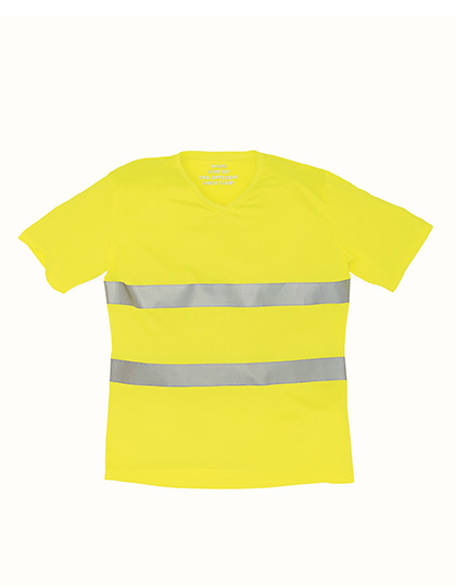 YOKO Hi-Vis Top Cool Super Light V-Neck T-Shirt