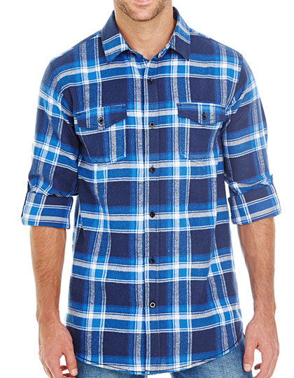 Burnside Woven Plaid Flannel Shirt