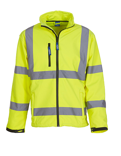 YOKO Hi-Vis 2 Bands & Braces Softshell Jacket