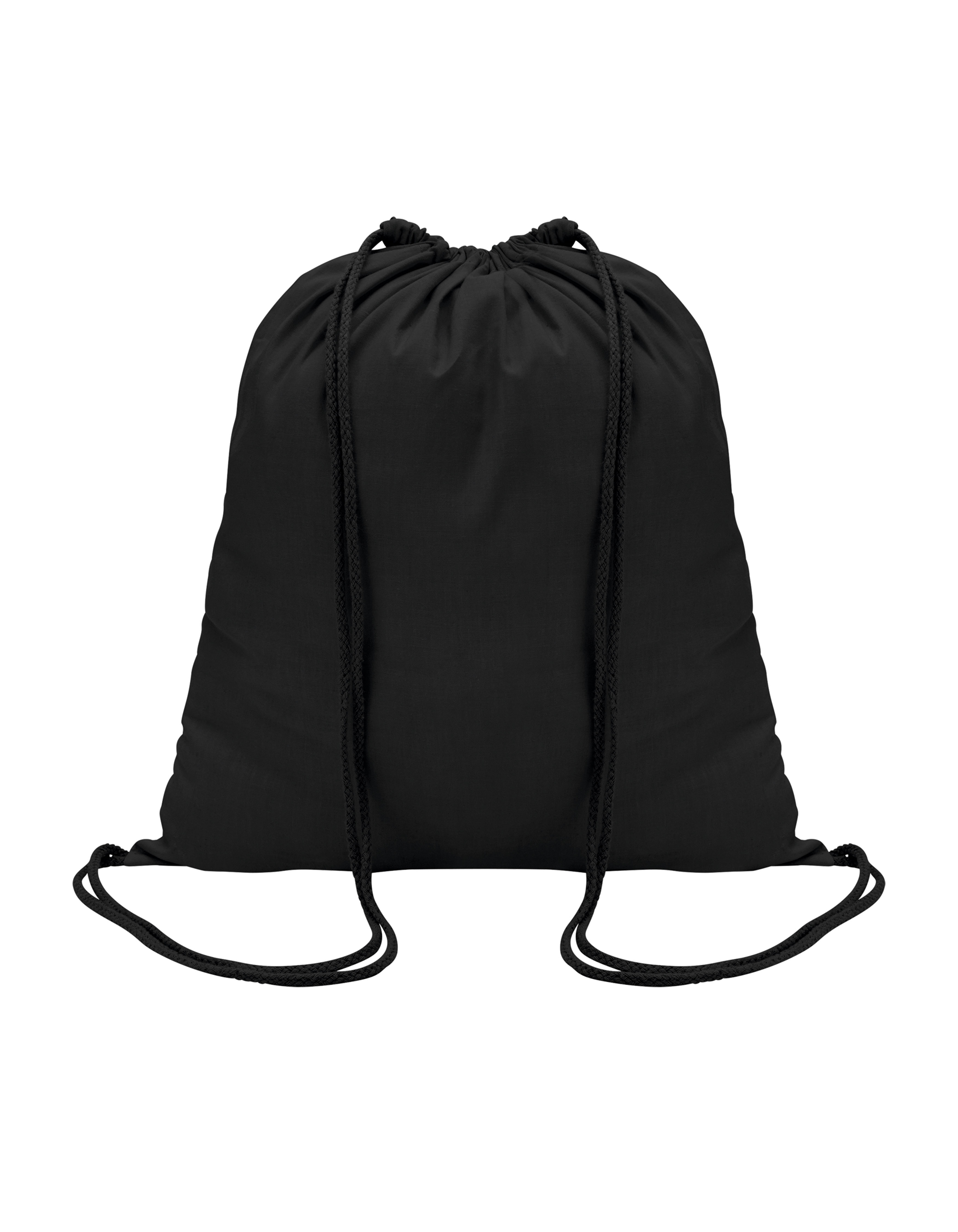 Black drawstring backpack sale