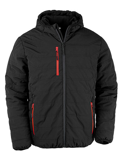 Result Genuine Recycled Recycled Black Compass Padded Winter Jacket