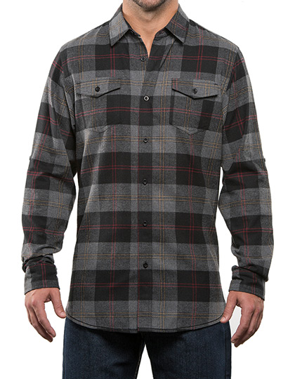 Burnside Woven Plaid Flannel Shirt