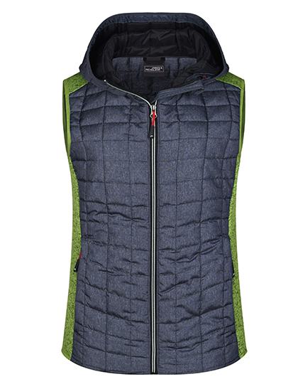 James&Nicholson Ladies´ Knitted Hybrid Vest