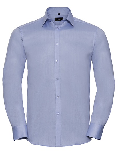 Russell Collection Men´s L'S Herringbone Shirt