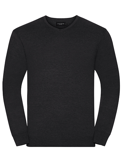 Russell Collection Men´s V-Neck Knitted Pullover