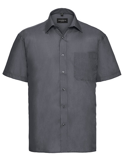 Russell Collection Men´s Short Sleeve Poly-Cotton Easy Care Poplin Shirt