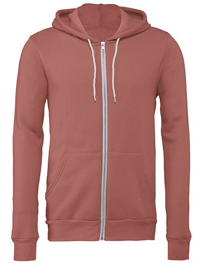 Canvas Unisex Poly-Cotton Fleece Full-Zip Hoodie