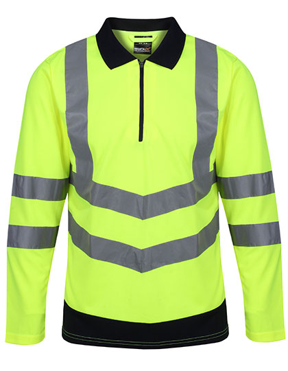 Regatta High Visibility Pro Hi-Vis Long Sleeve Polo Shirt