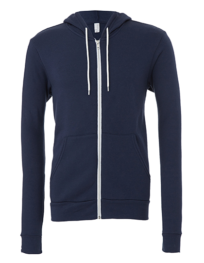 Canvas Unisex Poly-Cotton Fleece Full-Zip Hoodie