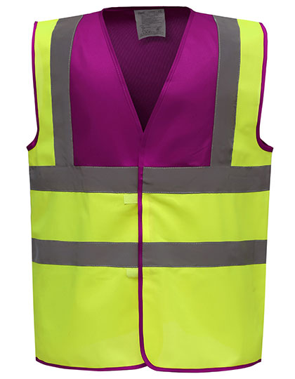 YOKO Hi-Vis 2 Bands & Braces Waistcoat