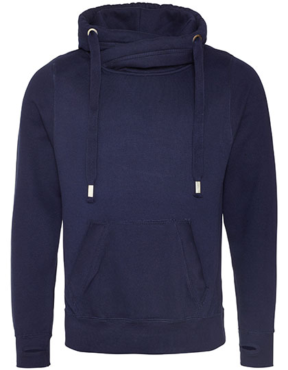 Just Hoods Cross Neck Hoodie