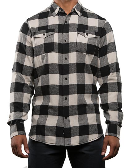 Burnside Woven Plaid Flannel Shirt