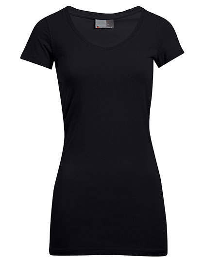 Promodoro Women´s Slim Fit V-Neck-T Long