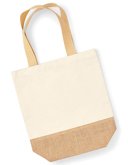 Westford Mill Jute Base Canvas Shopper