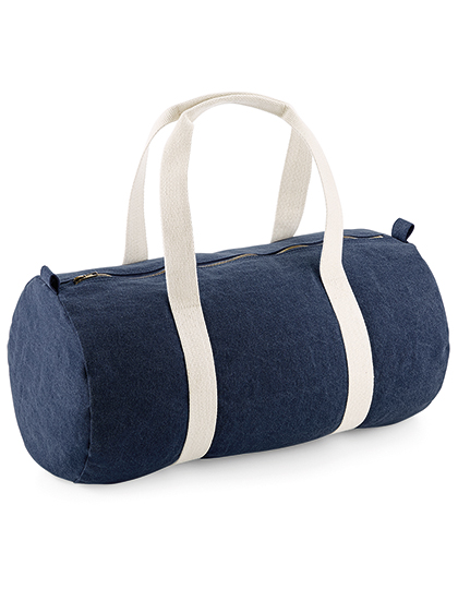 BagBase Denim Barrel Bag