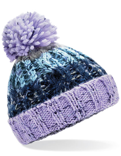 Beechfield Junior Corkscrew Pom Pom Beanie