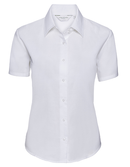 Russell Collection Ladies´ Short Sleeve Easy Care Oxford Shirt