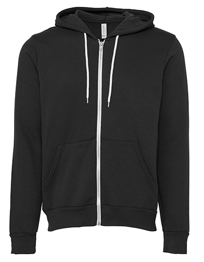 Canvas Unisex Poly-Cotton Fleece Full-Zip Hoodie