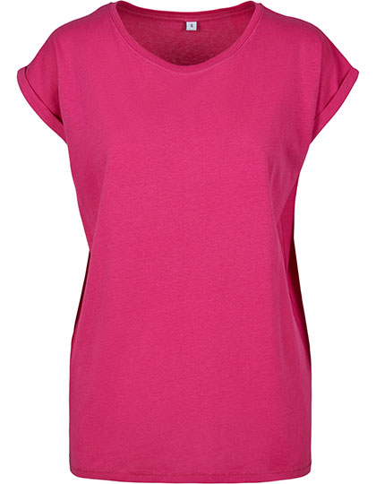 Build Your Brand Ladies´ Extended Shoulder Tee