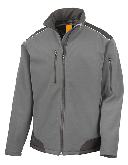 Result WORK-GUARD Ripstop Soft Shell Workwear Jacket With Cordura Panels